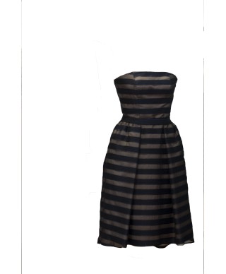 VESTIDO TILLY CORTO AZUL Y DORADO    CABOTINE