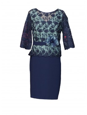 VESTIDO AMIN  CORTO AZUL MARINO