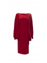 VESTIDO VLINDER MIDI GRANATE      CHERUBINA
