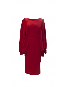 VESTIDO VLINDER MIDI GRANATE      CHERUBINA