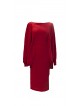 VESTIDO VLINDER MIDI GRANATE      CHERUBINA