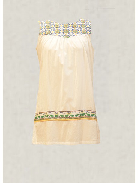 VESTIDO MANBO   BLANCO CORTO   CAPICUA