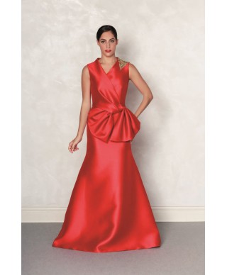 VESTIDO VIOLETA  LARGO       NURIBEL