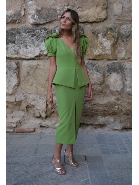 VESTIDO AMBER    MIDI    SEDA Y COLOR 