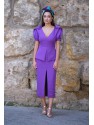 VESTIDO AMBER    MIDI    SEDA Y COLOR 