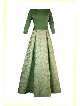 VESTIDO ROSALIA  LARGO VERDE   X&M