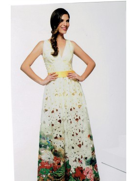 VESTIDO VALOR  LARGO BEIG   