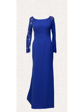 VESTIDO BENJIS LARGO   AZUL KLEIN     CULTURA EUROPEA