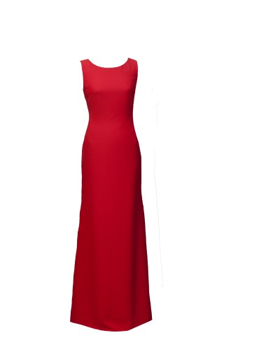VESTIDO KAMBO ROJO LARGO