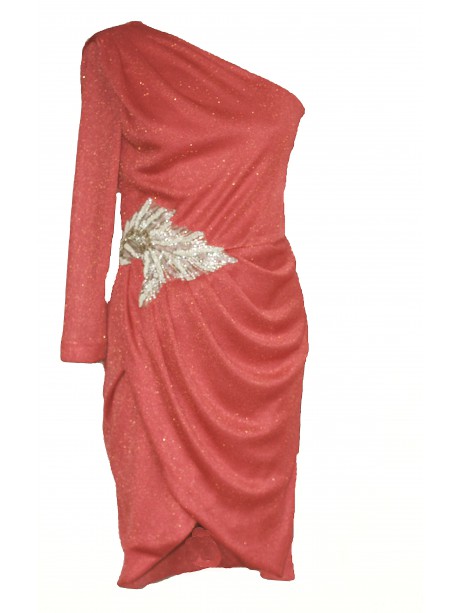 VESTIDO ABBY CORTO CORAL    NURIBEL