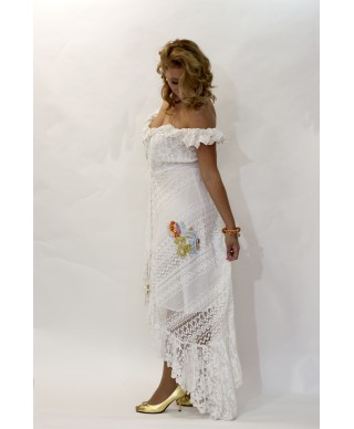 VESTIDO LUCIA  BOHO BLANCO