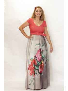 VESTIDO CLAUDIA  LARGO    NURIBEL