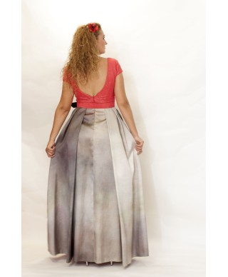VESTIDO CLAUDIA  LARGO    NURIBEL