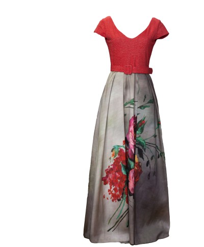 VESTIDO CLAUDIA  LARGO    NURIBEL VESTIDO CLAUDIA  LARGO    NURIBEL