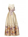 VESTIDO GINEBRA LARGO BEIG