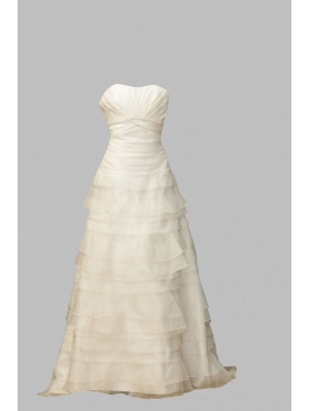 VESTIDO CAROLINA  NOVIA  LARGO BLANCO