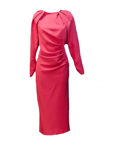 VESTIDO ELENA  MIDI  SEDA Y COLOR