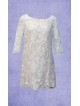 VESTIDO DE FIESTA BLANCO   CARITISIMA  DE NOVIA CABOTINE