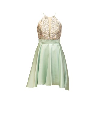 VESTIDO TURCAS CORTO AGUA MARINA    NURIBEL