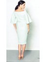 VESTIDO BAZA MIDI AGUA MARINA    NURIBEL