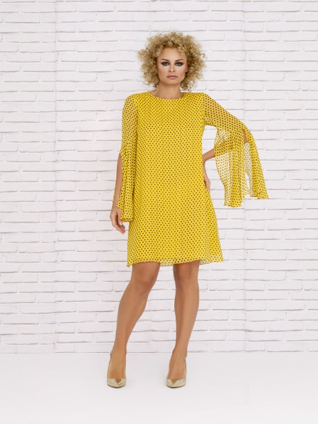 VESTIDO GENO CORTO AMARILLO      NURIBEL