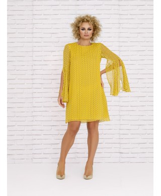 VESTIDO GENO CORTO AMARILLO      NURIBEL