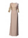 VESTIDO CHENOA  LARGO ROSA NUDE