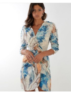 VESTIDO KATE  COTO ESTAMPADO MARGARITA MUÑOZ