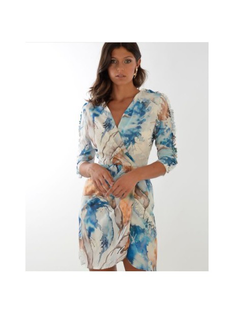 VESTIDO KATE  COTO ESTAMPADO MARGARITA MUÑOZ