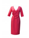 VESTIDO KIRON  MIDI FUCSIA   ROLE MOLE