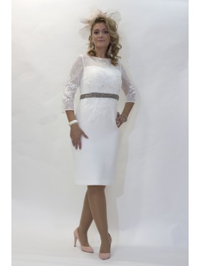 VESTIDO MAYA  CORTO BLANCO   CABOTINE