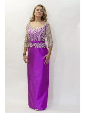 VESTIDO VETA LARGO LILA   CABOTINE
