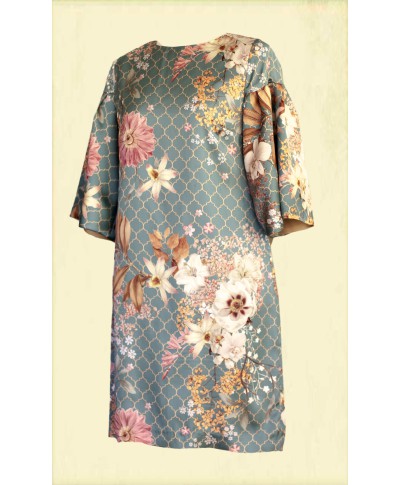 VESTIDO RUTE  CORTO ESTAMPADO   NURIBEL