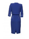 CONJUNTO DE VESTIDO CON CHAQUETA   CORTO AZUL KLEIN