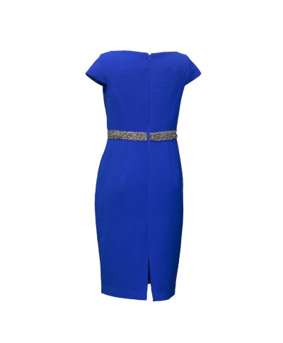 VESTIDO CON CHAQUETA AZUL KLEIN CORTO   CABOTINE