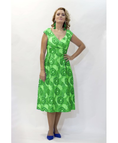 VESTIDO ESHA  MIDI ESTAMPADO   CABOTINE