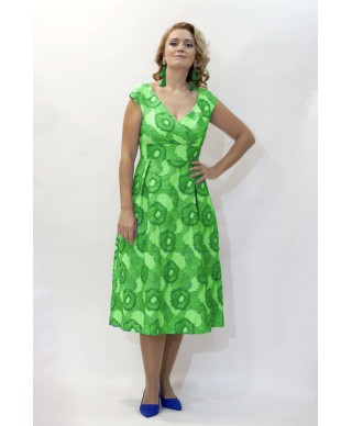 VESTIDO ESHA  MIDI ESTAMPADO   CABOTINE