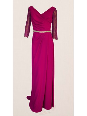 VESTIDO JOKE  LARGO LILA
