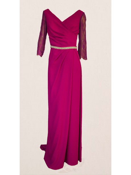 VESTIDO JOKE  LARGO LILA