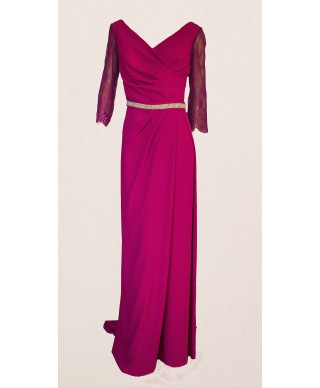 VESTIDO JOKE  LARGO LILA
