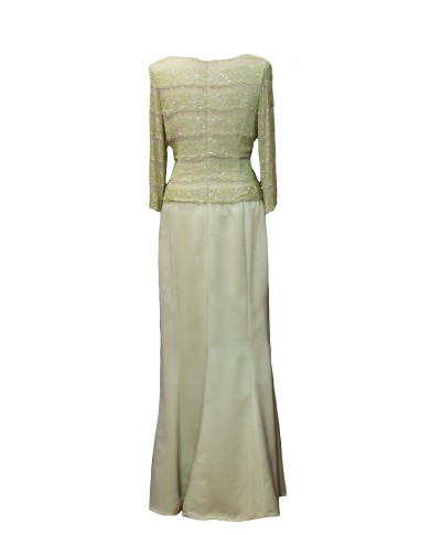VESTIDO HIBA  LARGO VERDE 