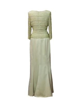 VESTIDO HIBA  LARGO VERDE 