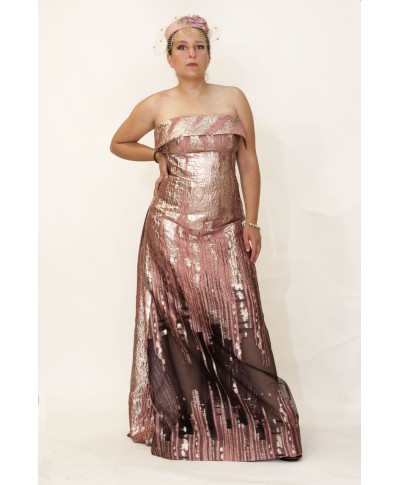 VESTIDO ZIMBAGUE LARGO ROSA   LEXUS