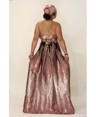 VESTIDO ZIMBAGUE LARGO ROSA   LEXUS