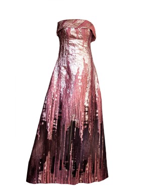 VESTIDO ZIMBAGUE LARGO ROSA   LEXUS