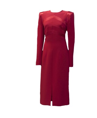 VESTIDO ARGUENTINA  MIDI  GRANATE   VICTORIA