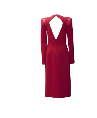 VESTIDO ARGUENTINA  MIDI  GRANATE   VICTORIA