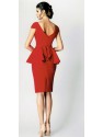VESTIDO MARGA  MIDI ROJO