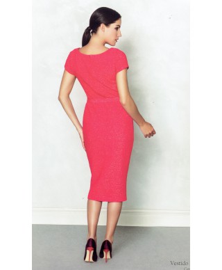 VESTIDO ANNE  ROJO MIDI NURIBEL