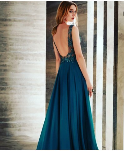 VESTIDO MARGOT LARGO AGUA MARINA